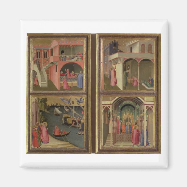 Imán Cuatro escenas de la vida de San Nicolás: St. Nic (Frente)