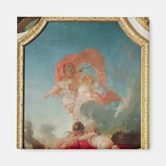 Imán Cuatro estaciones en la Salle del Conseil - Verano (Frente)