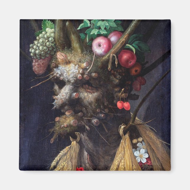 Imán Cuatro estaciones en una sola cabeza, Arcimboldo (Frente)