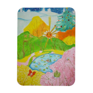 Imán cuatro estaciones felices