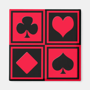 Imán Cuatro juegos de la tarjeta