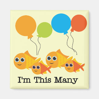 Imán Cuatro peces, soy estas muchas camisetas y regalos