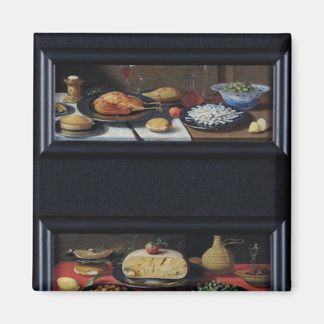 Imán Cuatro vidas de comida y fruta (Frente)