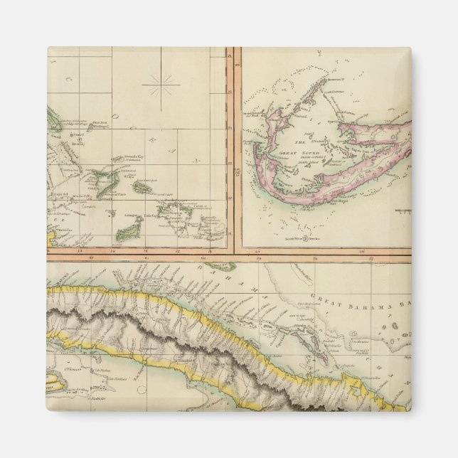 Imán Cuba, Bahama I, Bermudas (Frente)