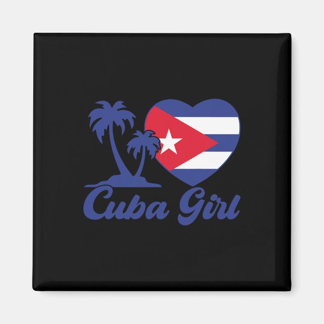 Imán Cuba- Bandera Chica cubana Patrimonio hispano cuba (Frente)