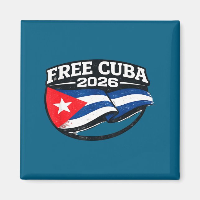 Imán Cuba Cuba Libre Doctrina Monroe Diseño (Frente)