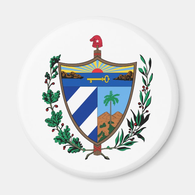 Imán Cuba Escudo de armas CU (Frente)
