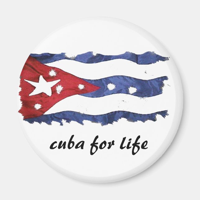 Imán cuba por vida Magnet (Frente)