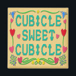 Imán Cubicle Sweet Cubicle Magnet<br><div class="desc">Siéntete agradable y acogedor en tu espacio de trabajo personal con un mensaje reconfortante. Este imán colorido se pega a su taquilla, escritorio o cualquier otro artículo metalizado en su cubículo. Esta decoración de oficina te da la bienvenida a ti y a tus compañeros de trabajo a tu casa lejos...</div>