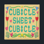 Imán Cubicle Sweet Cubicle Magnet<br><div class="desc">Siéntete agradable y acogedor en tu espacio de trabajo personal con un mensaje reconfortante. Este imán colorido se pega a su taquilla, escritorio o cualquier otro artículo metalizado en su cubículo. Esta decoración de oficina te da la bienvenida a ti y a tus compañeros de trabajo a tu casa lejos...</div>