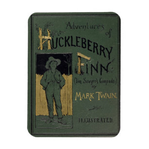 Imán Cubierta de "aventuras de Huckleberry Finn" por la