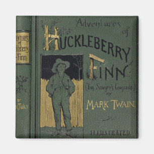 Imán Cubierta de "aventuras de Huckleberry Finn" por la