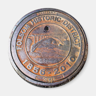 Imán Cubierta de boca histórica: Folsom, California