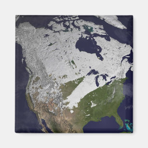 Imán Cubierta de nieve del invierno en el hemisferio