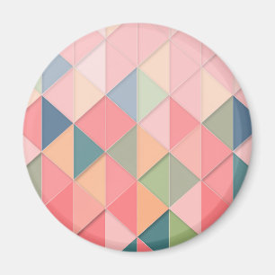 Imán CUBISMO EN tonos pastel GEOMÉTRICO - AGREGAR MONOG