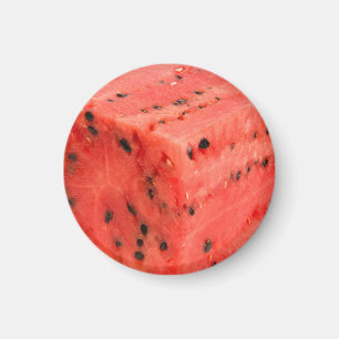 Imán Cubo de comida de la sandía roja dulce y fresco or