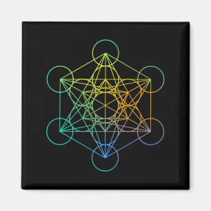 Imán Cubo de Metatrón Geometría Sagrada Divertida Famil