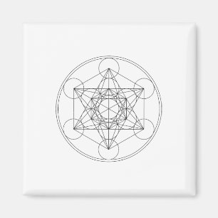 Imán Cubo de Metatrón Geometría Sagrada Yoga Símbolo Es