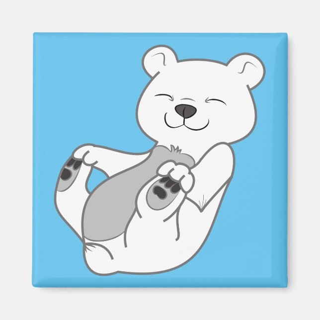 Imán Cubo de oso polar (Frente)