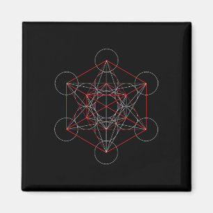 Imán Cubo del Arcángel Metatrón Geometría Sagrada Espir