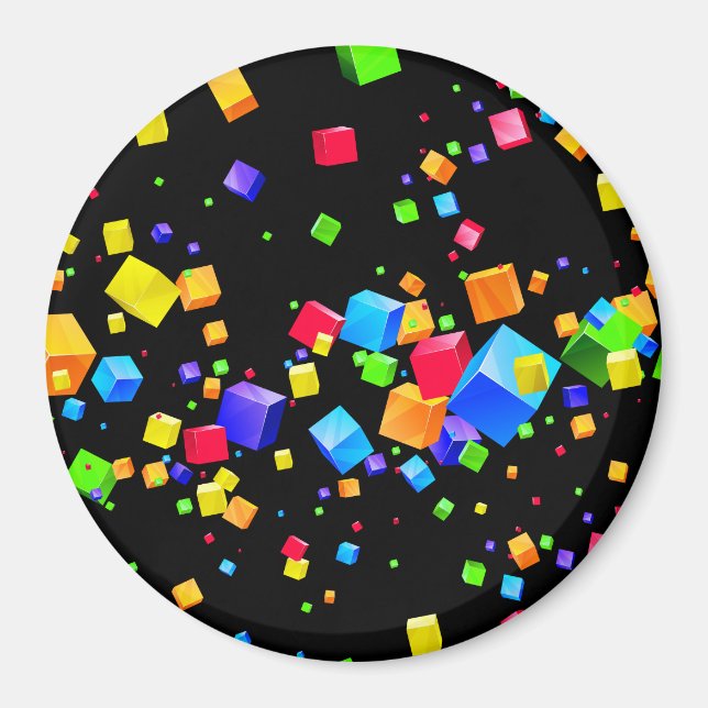 Imán Cubos coloridos 2 (Frente)