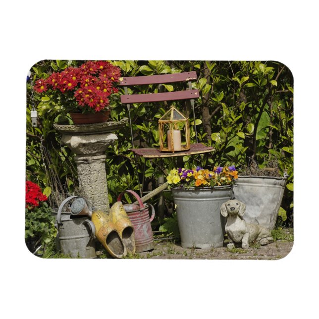 Imán Cubos, zapatos y flores, Zaanse Schans, (Horizontal)