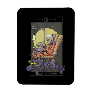 Imán Cuchillo de croqueta de la tarjeta de tarot de cos
