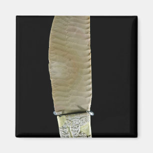 Imán Cuchillo tallado con escenas de batalla