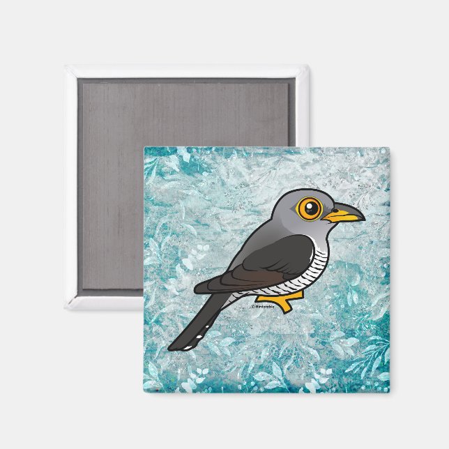 Imán Cuco común birdorable (Anverso/Reverso)