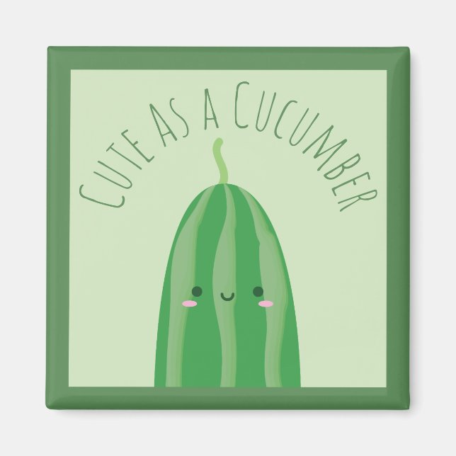Imán Cucumber Funny Cutecumber (Frente)
