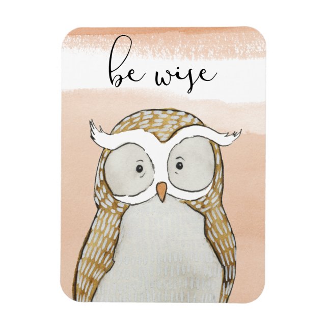 Imán Cuddlies Owl | Ser sabio (Vertical)