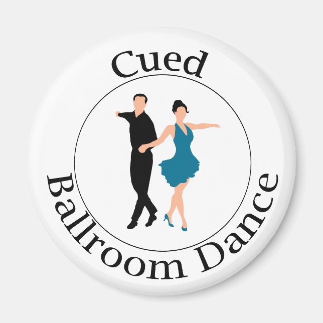Imán Cued Ballroom Dance Magnet (Frente)