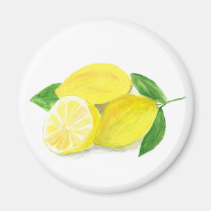 Imán Cuello de agua de la fruta de la impresión de limó