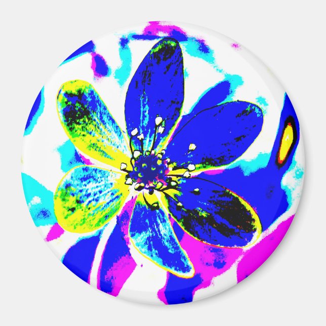 Imán cuenca anémica azul (Frente)