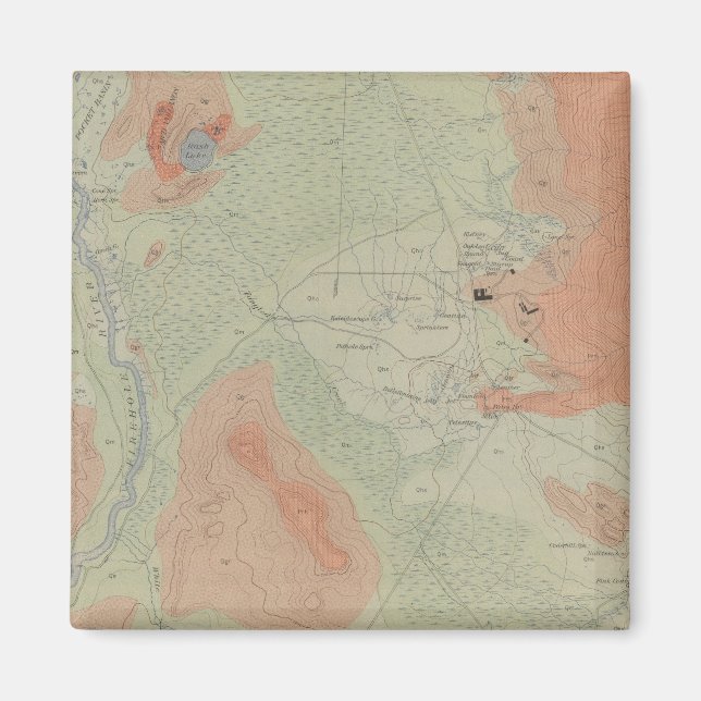 Imán Cuenca de Firehole Geyser (Frente)