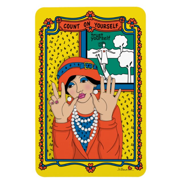 Imán Cuenta Con Tu Propio_B_4x6 Refrigerador Magnet (Vertical)