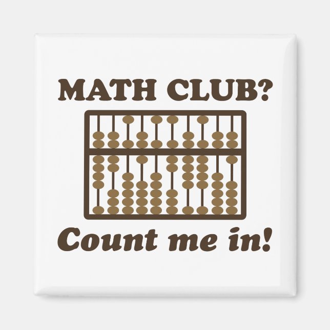 Imán Cuéntame en el club de matemáticas (Frente)