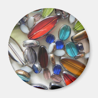 Imán cuentas de cristal multicolor