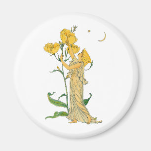 Imán Cuento de Hadas Antiguo, Primula, Walter Crane