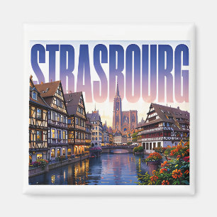Imán Cuento de hadas del canal de viaje de Estrasburgo