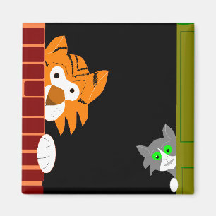 Imán Cuentos de gatitos y tigres