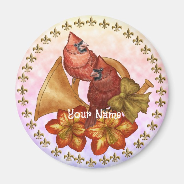 Imán Cuerno de Cardenales (Frente)