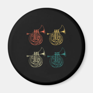 Imán Cuerno de música retro-instrumentos del cuerno fra