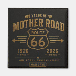 Imán Cuero Negro 100 Años De La Carretera Madre