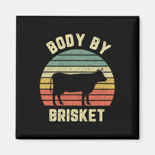Imán Cuerpo De Brisket Shirt Funny Bbq Byckyard Grill C
