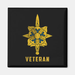 Imán Cuerpo de Inteligencia Militar Logo Veterano Papa