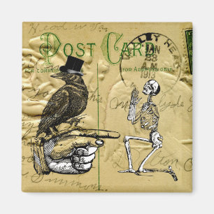 Imán Cuervo y esqueleto