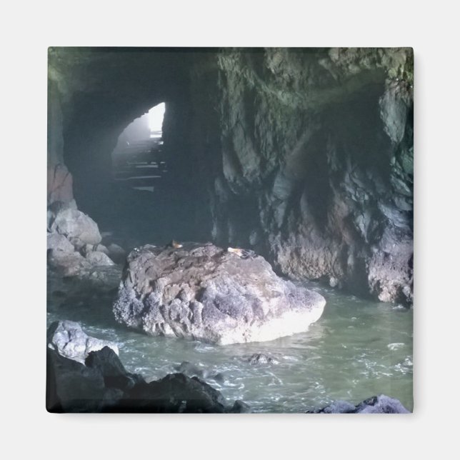 Imán Cueva de león marino, O (Frente)