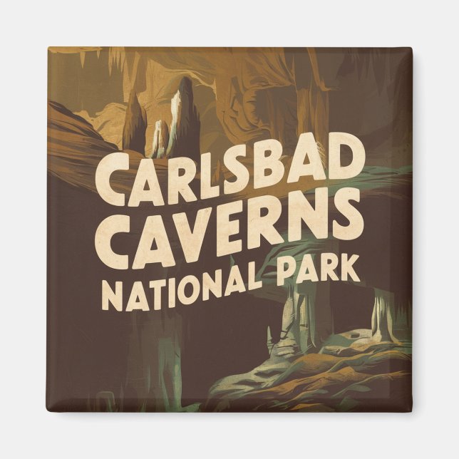 Imán Cueva del Parque Nacional Carlsbad Caverns (Frente)