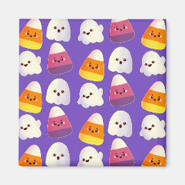 Imán Cuidada Candy De Halloween Y Patrón Fantasma